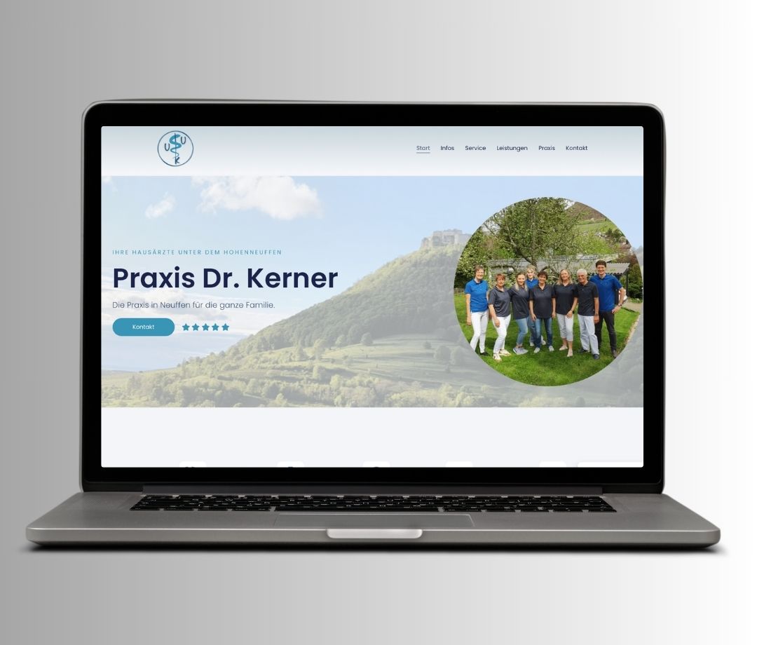 Webdesign aus Kempten im Allgäu Portfolio Bild Praxis Dr. Kerner
