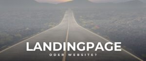 Landingpage oder Website? / Blogbeitrag Thumbnail