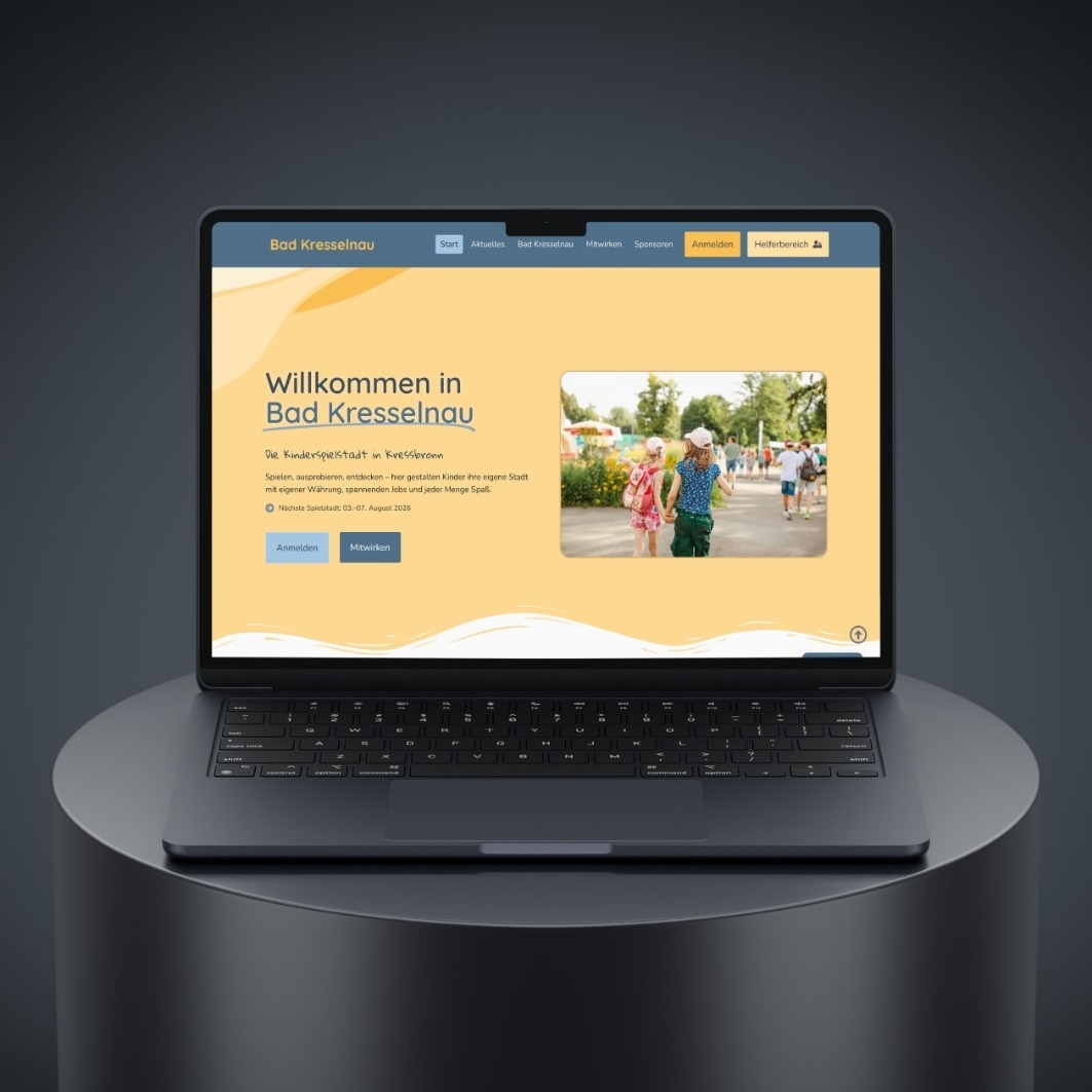 Website Referenz - Kinderspielstadt Bad Kresselnau