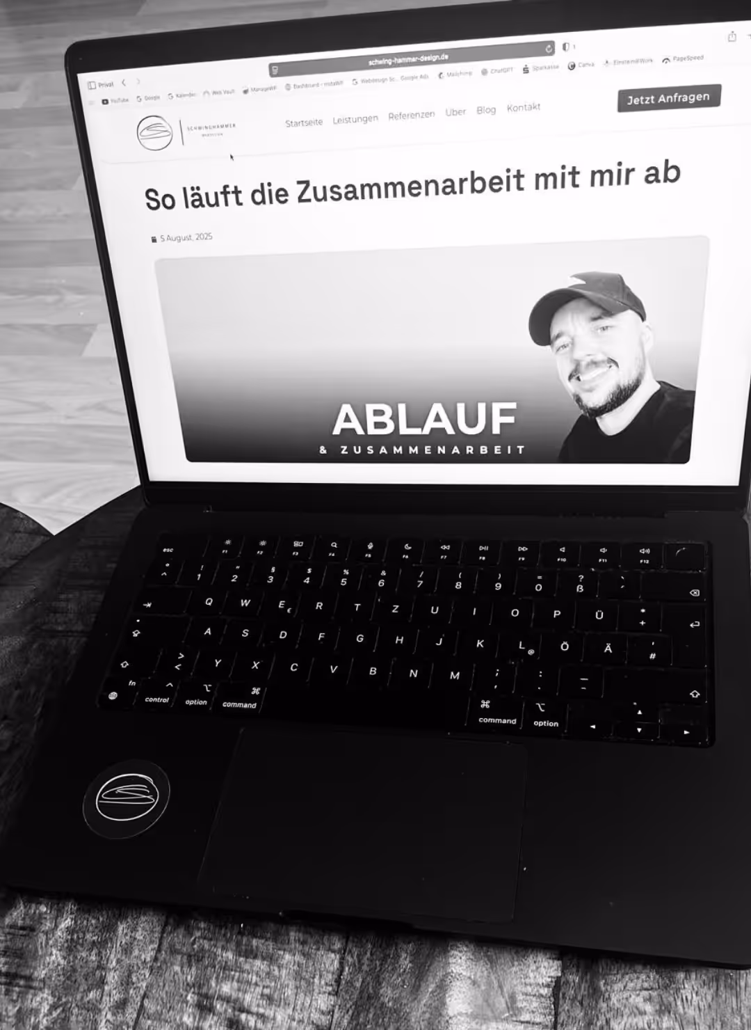 Laptop Webdesign Schwinghammer