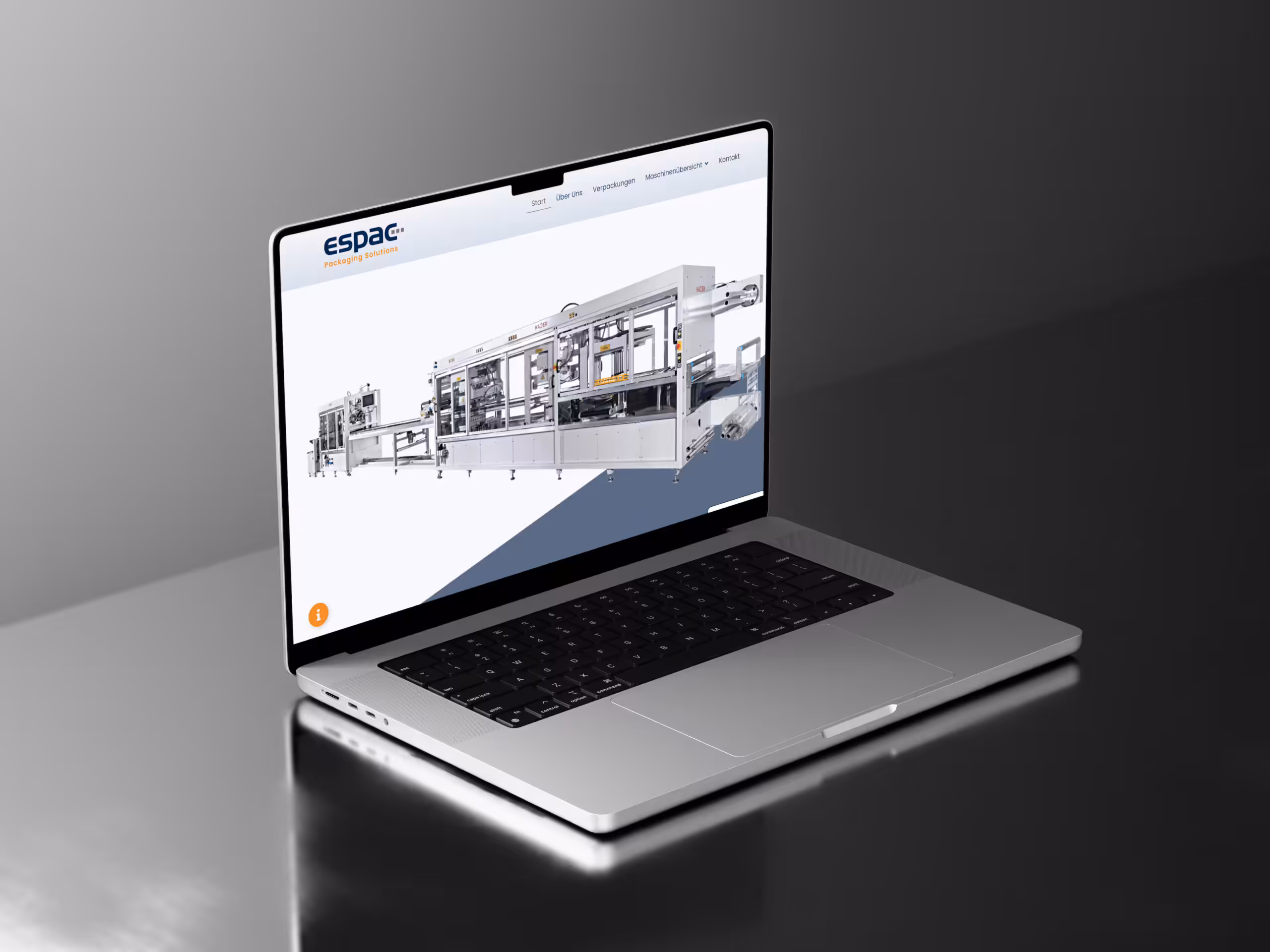 Website-Relaunch Espac Maschinenbau Webdesign Schwinghammer Espac Maschinenbild