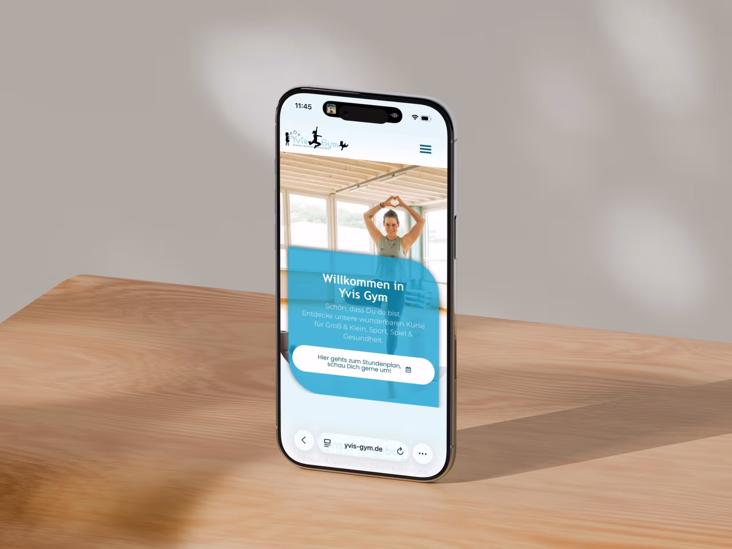 Website-Relaunch Fitnessstudio - Yvis Gym Hero